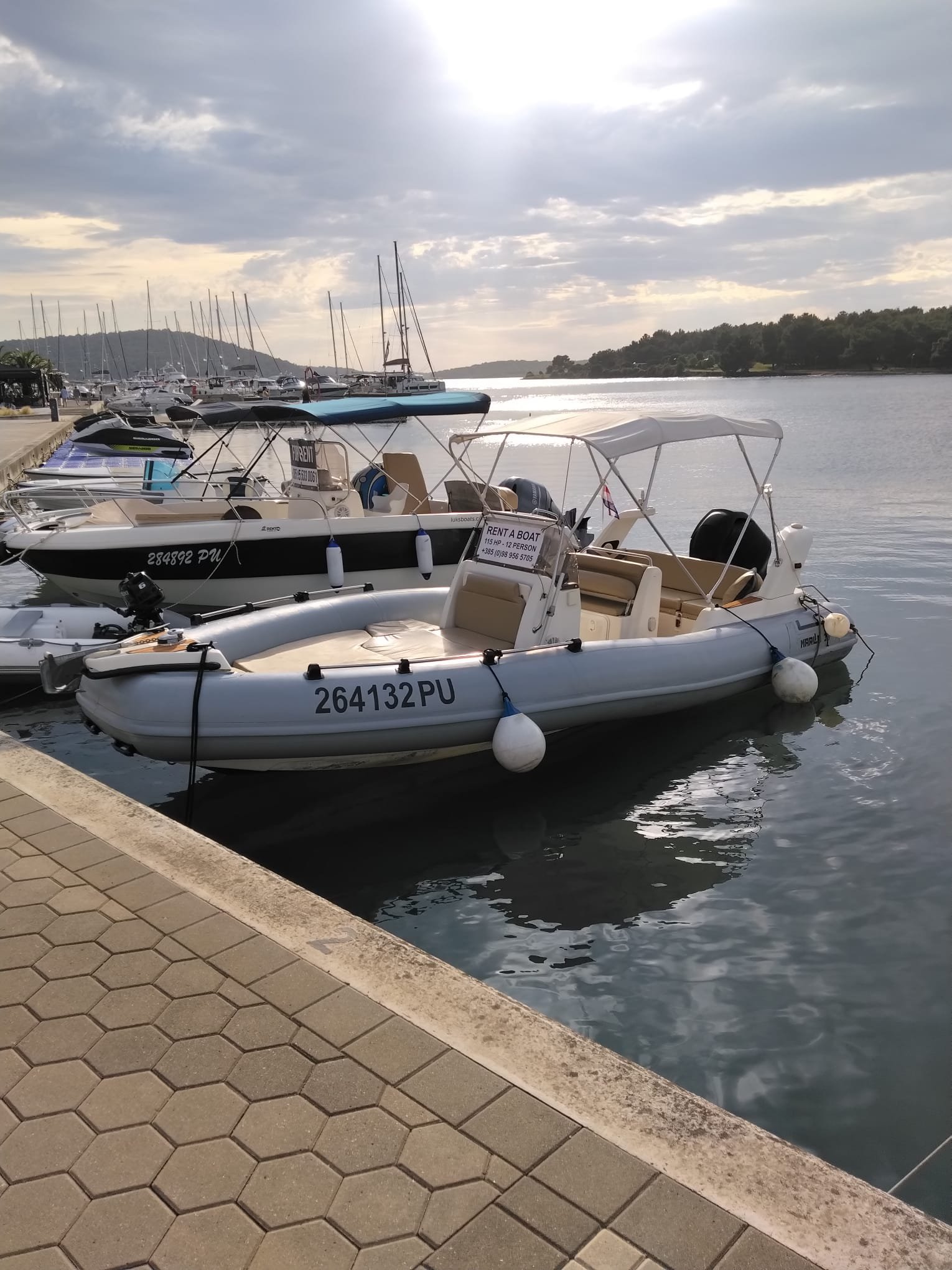 Pogled na luku Medulin